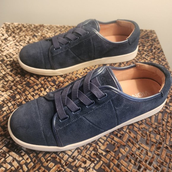 Vionic 'Jean' Suede Slip On Sz8.5 W Navy Blue - Picture 3 of 5